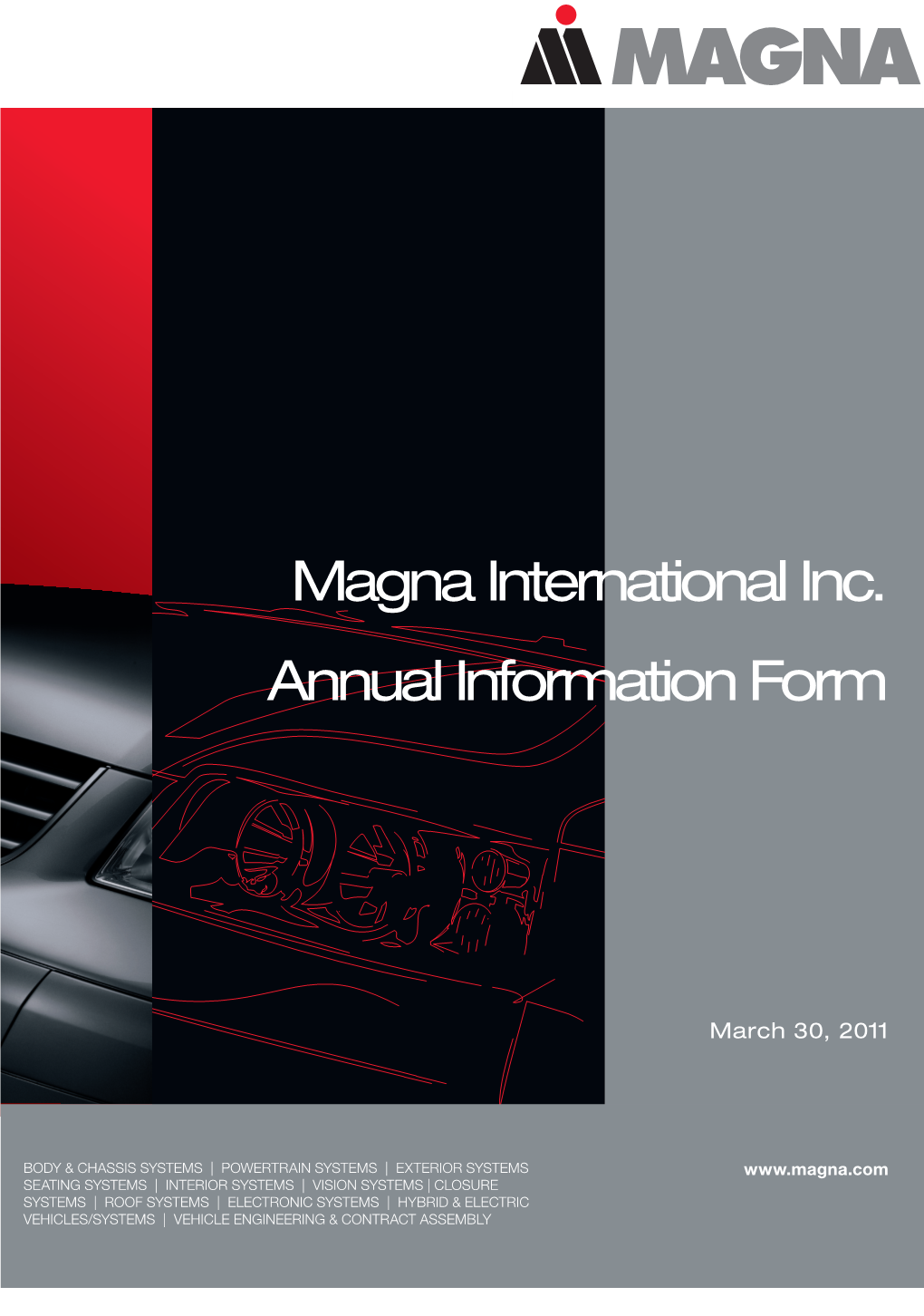 Magna International Inc. Annual Information Form