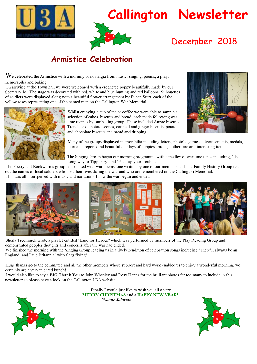 Callington Newsletter