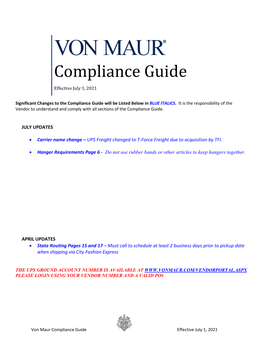 Compliance Guide