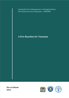 A Fire Baseline for Tanzania