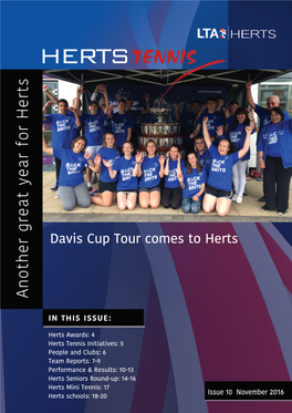 Herts Tennis Newsletter 2016