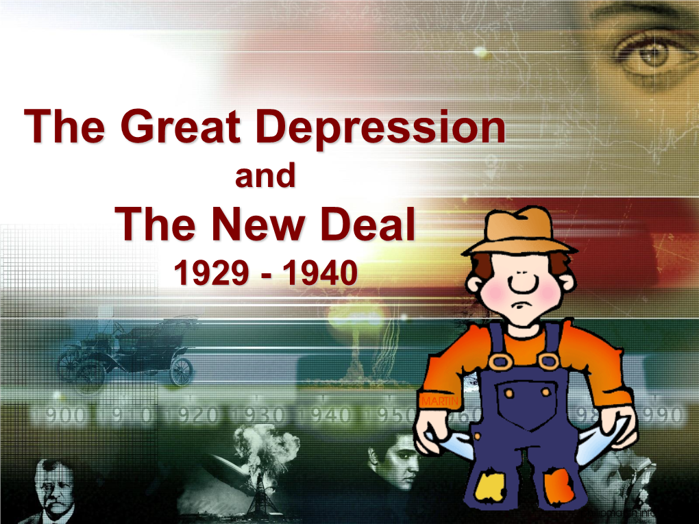 The Great Depression the New Deal