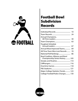 Football Bowl Subdivision Records