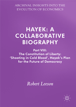 Hayek: a Collaborative Biography