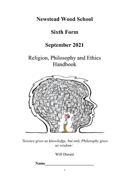 Religion, Philosophy and Ethics Year 1