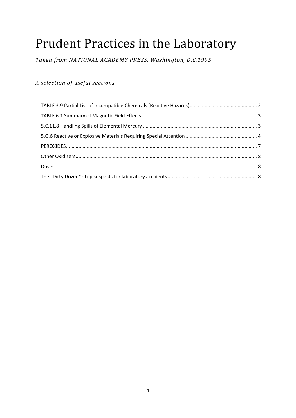 Prudent Practices in the Laboratory