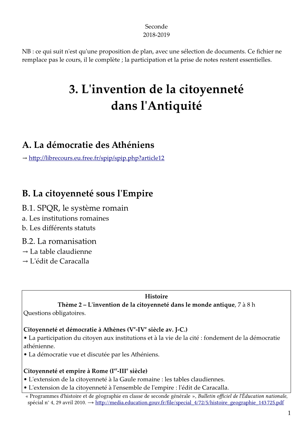 3. L'invention De La Citoyenneté Dans L'antiquité