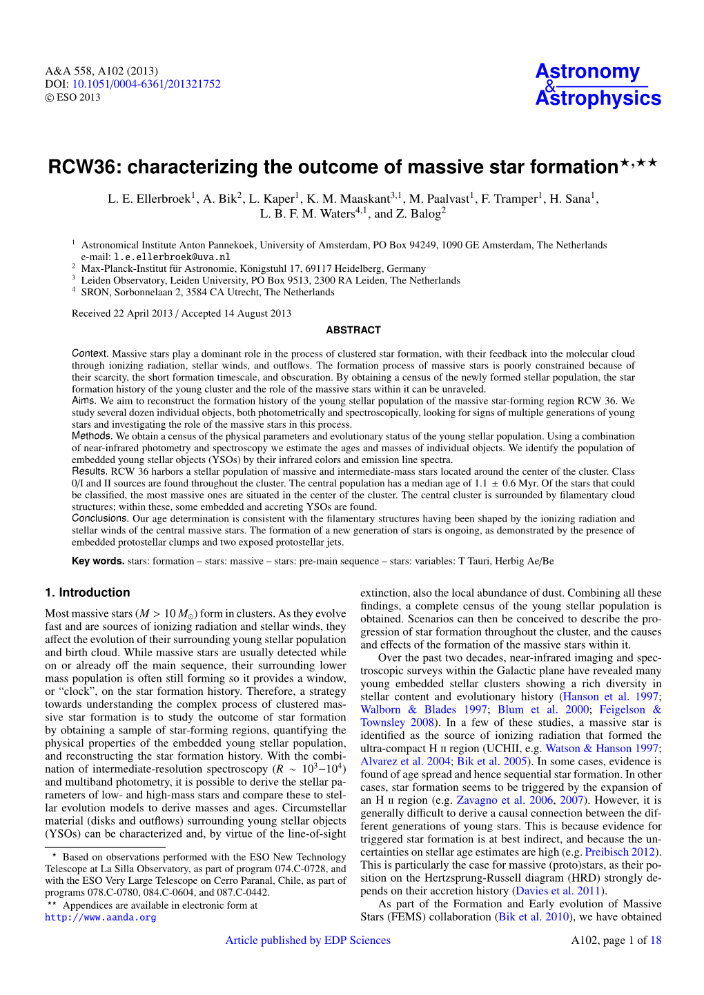 Characterizing the Outcome of Massive Star Formation?,??