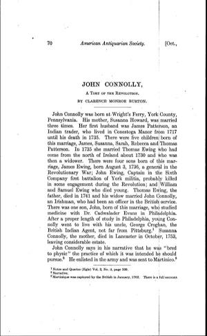 John Connolly, a Tory Op the Revolution