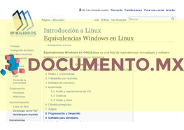 Introducción a Linux Equivalencias Windows En Linux Ivalencias