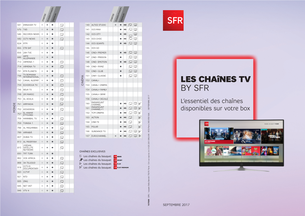 Les Chaînes Tv By
