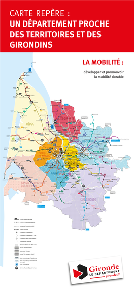 Carte Repère : Un Département Proche Des Territoires Et Des Girondins