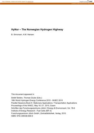The Norwegian Hydrogen Highway