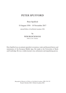 Peter Spufford