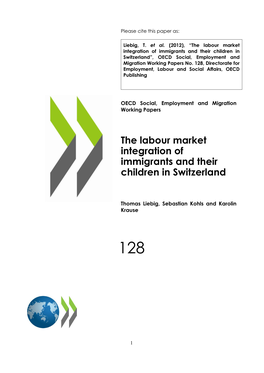 Switzerland”, OECD Social, Employment and Migration Working Papers No