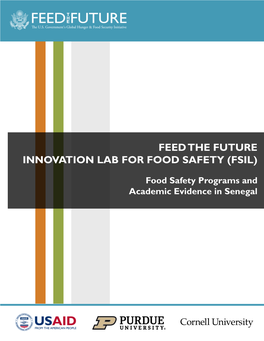 Food Safety Programs and Academic Evidence in Senegal Food Safety Programs and Academic Evidence in Senegal October 2020
