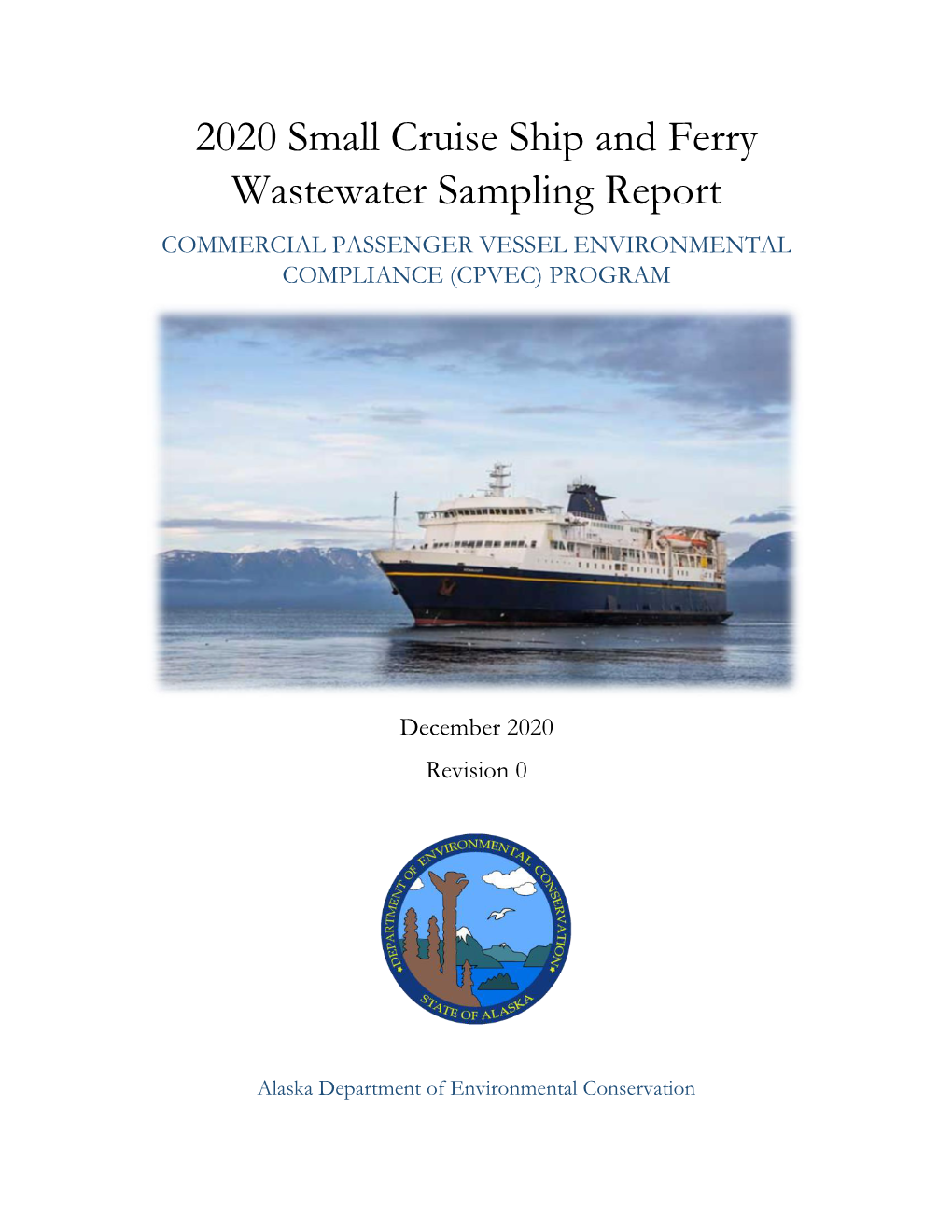 2020 Small Cruise Ship and Ferry Wastewater Report