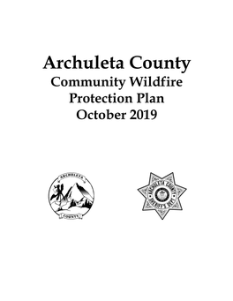 Archuleta County Community Wildfire Protection Plan October 2019