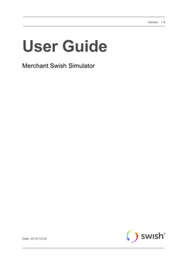 User Guide Merchant Swish Simulator