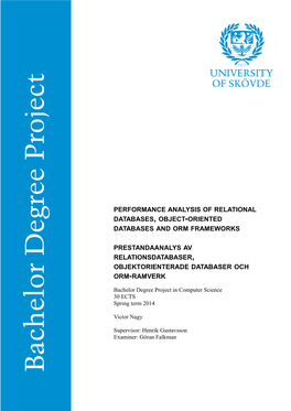 A Performance Analysis of Different Types of Databases.Docx