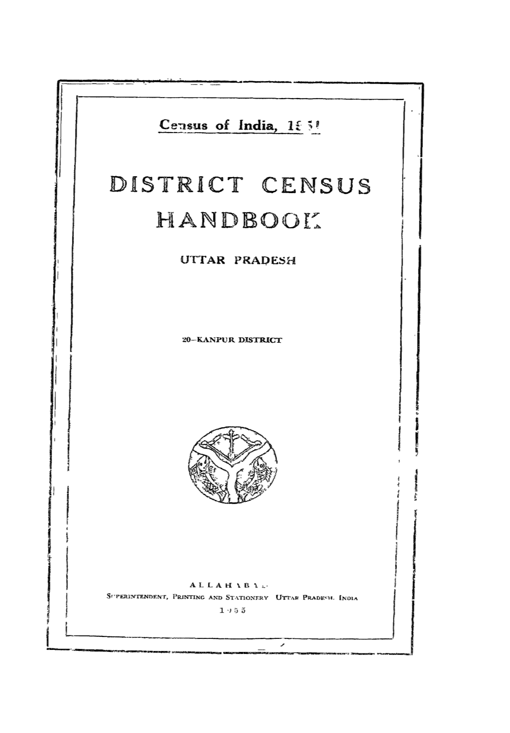 District Census Handbook, 20-Kanpur, Uttar Pradesh