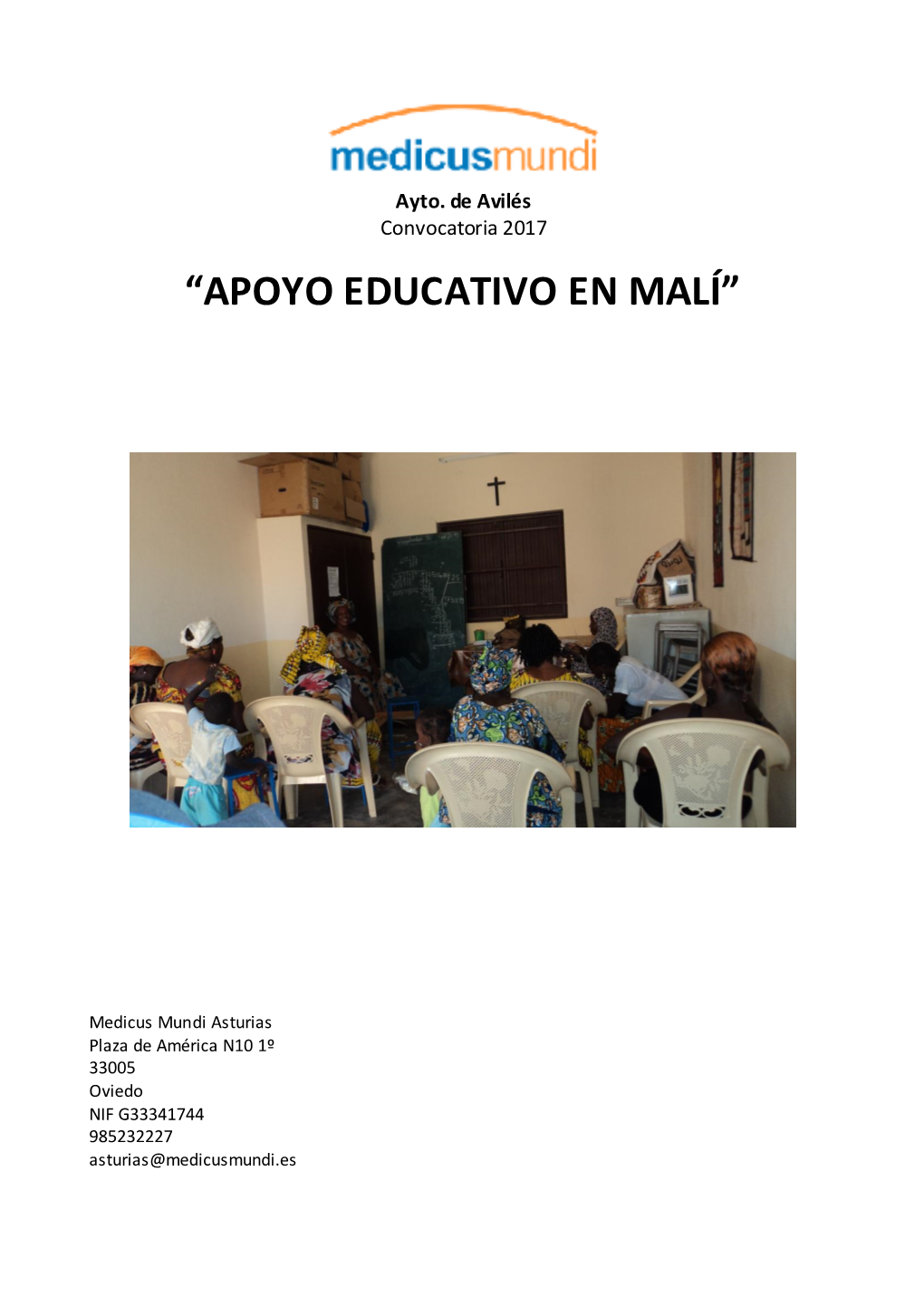 “Apoyo Educativo En Malí”