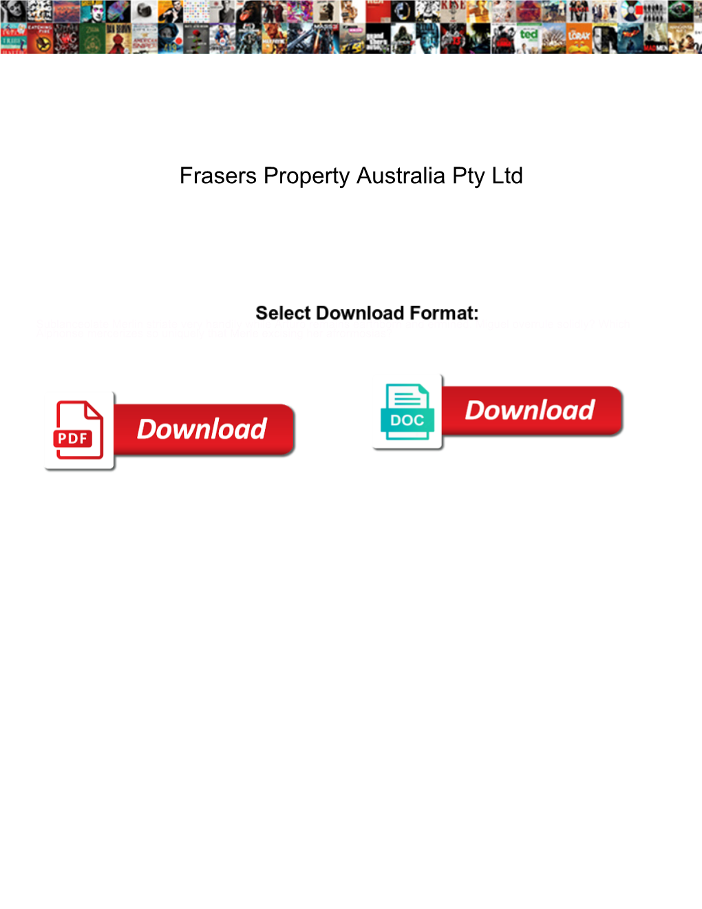 Frasers Property Australia Pty Ltd