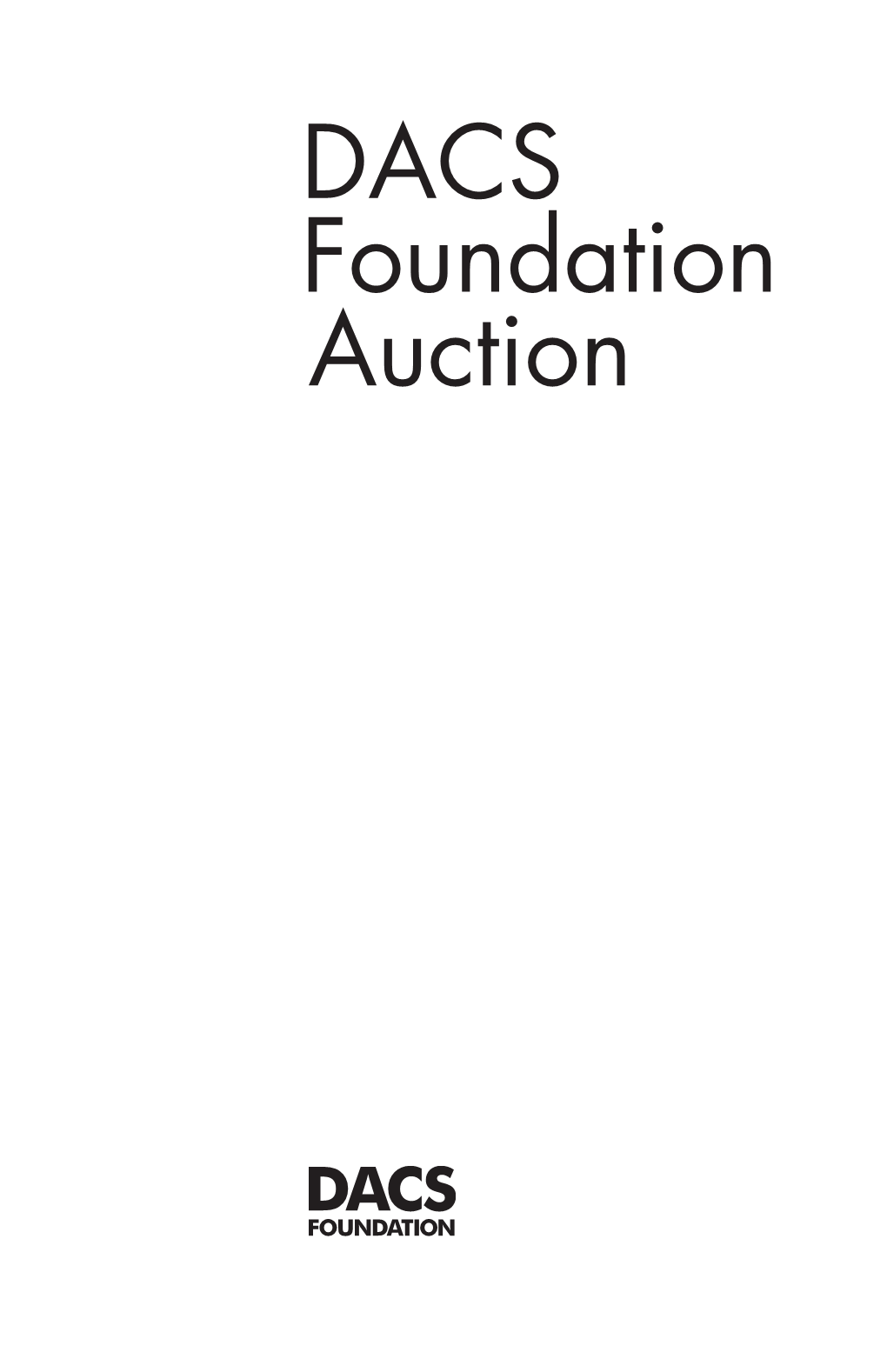 DACS Foundation Auction