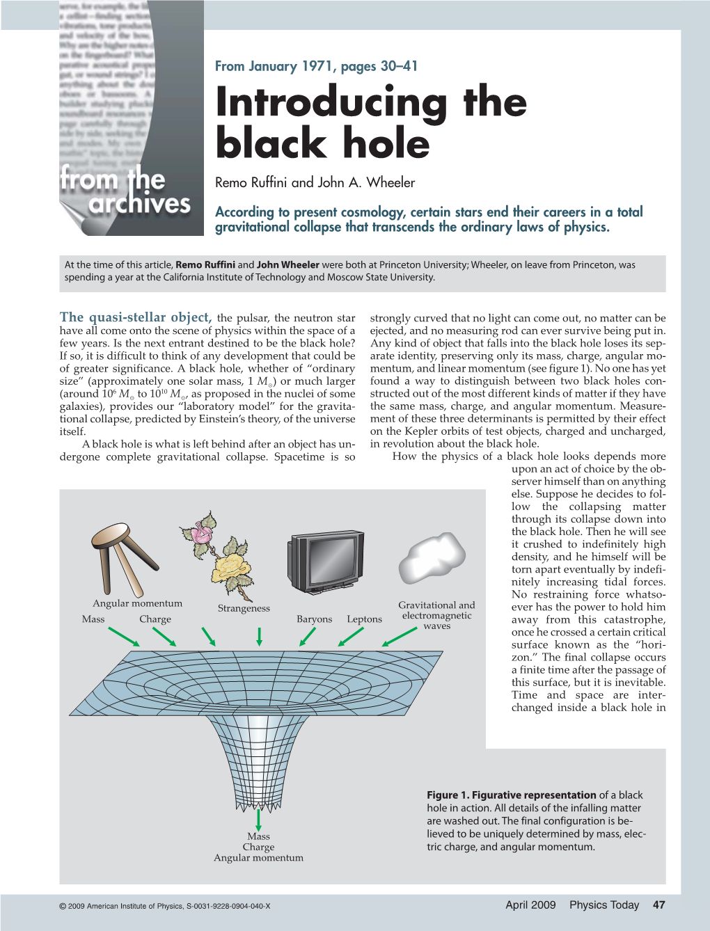 Introducing the Black Hole Remo Ruffini and John A