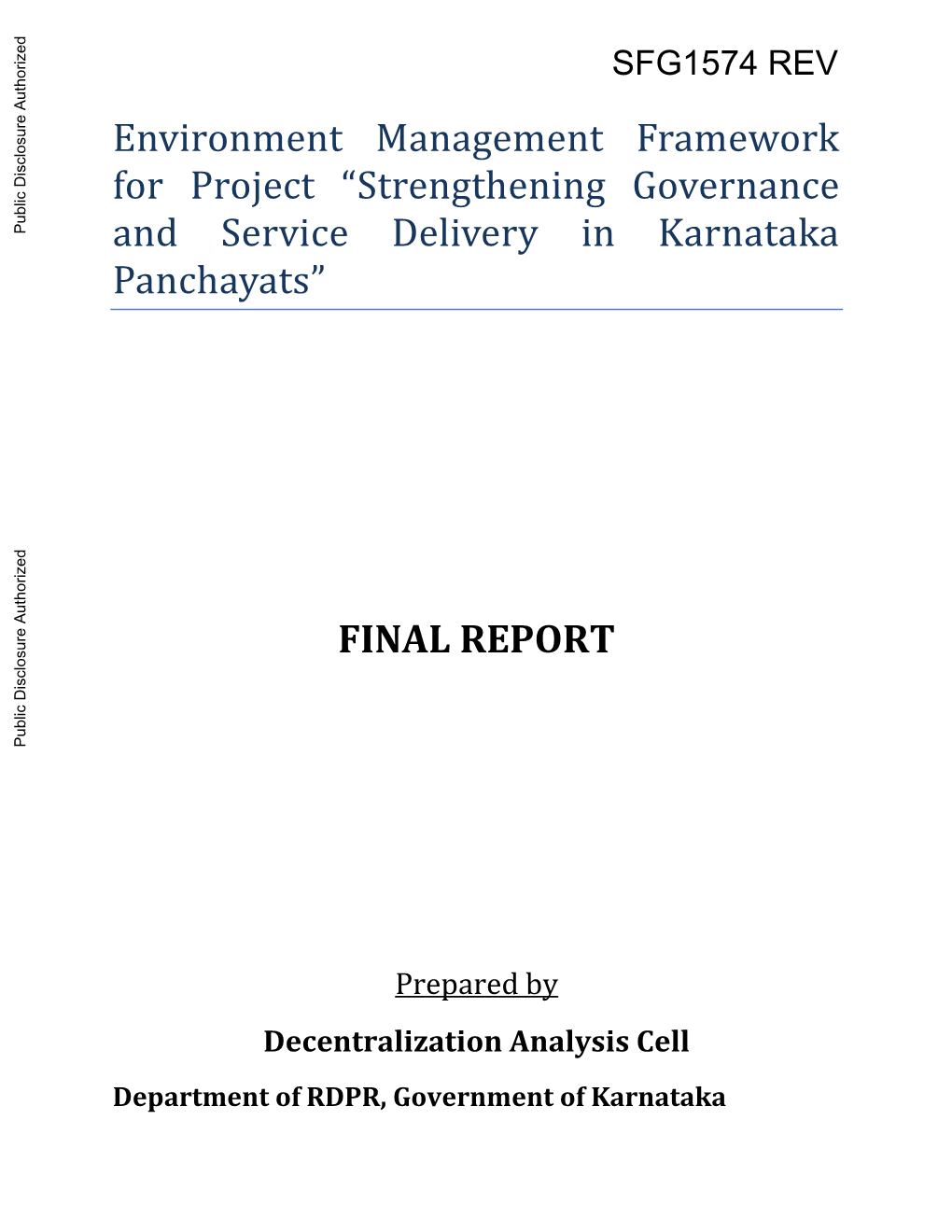 Strengthening Governance and Service Delivery in Karnataka Panchayats