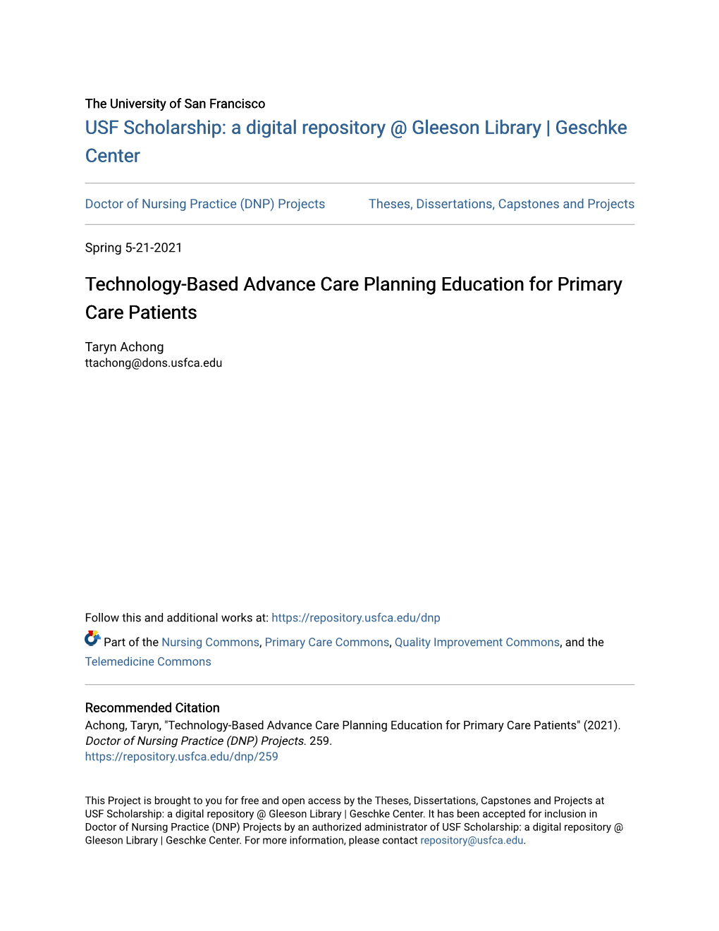 Technology-Based Advance Care Planning Education for Primary Care Patients