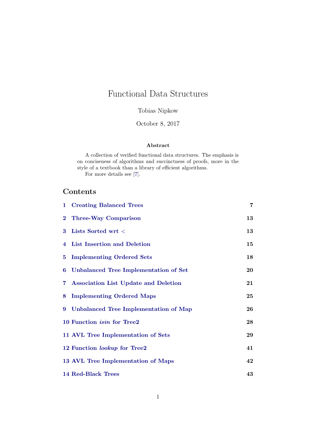 Functional Data Structures