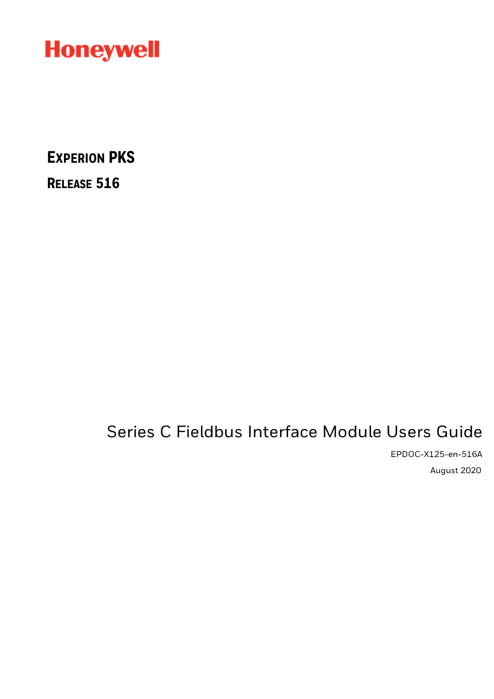 Series C Fieldbus Interface Module Users Guide