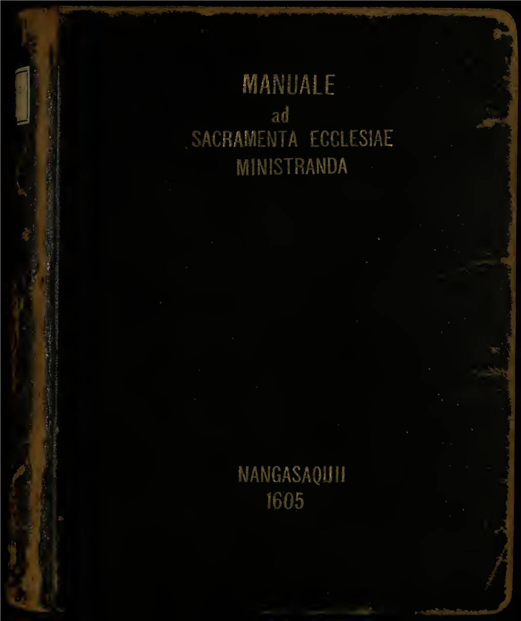 Manuale Ad Sacramenta Ecclesiae Ministranda