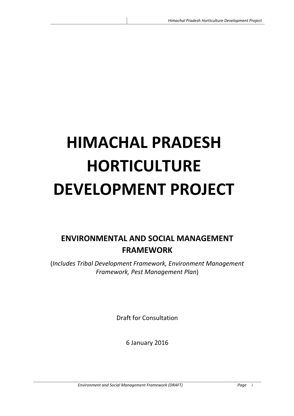 Himachal Pradesh Horticulture Development Project