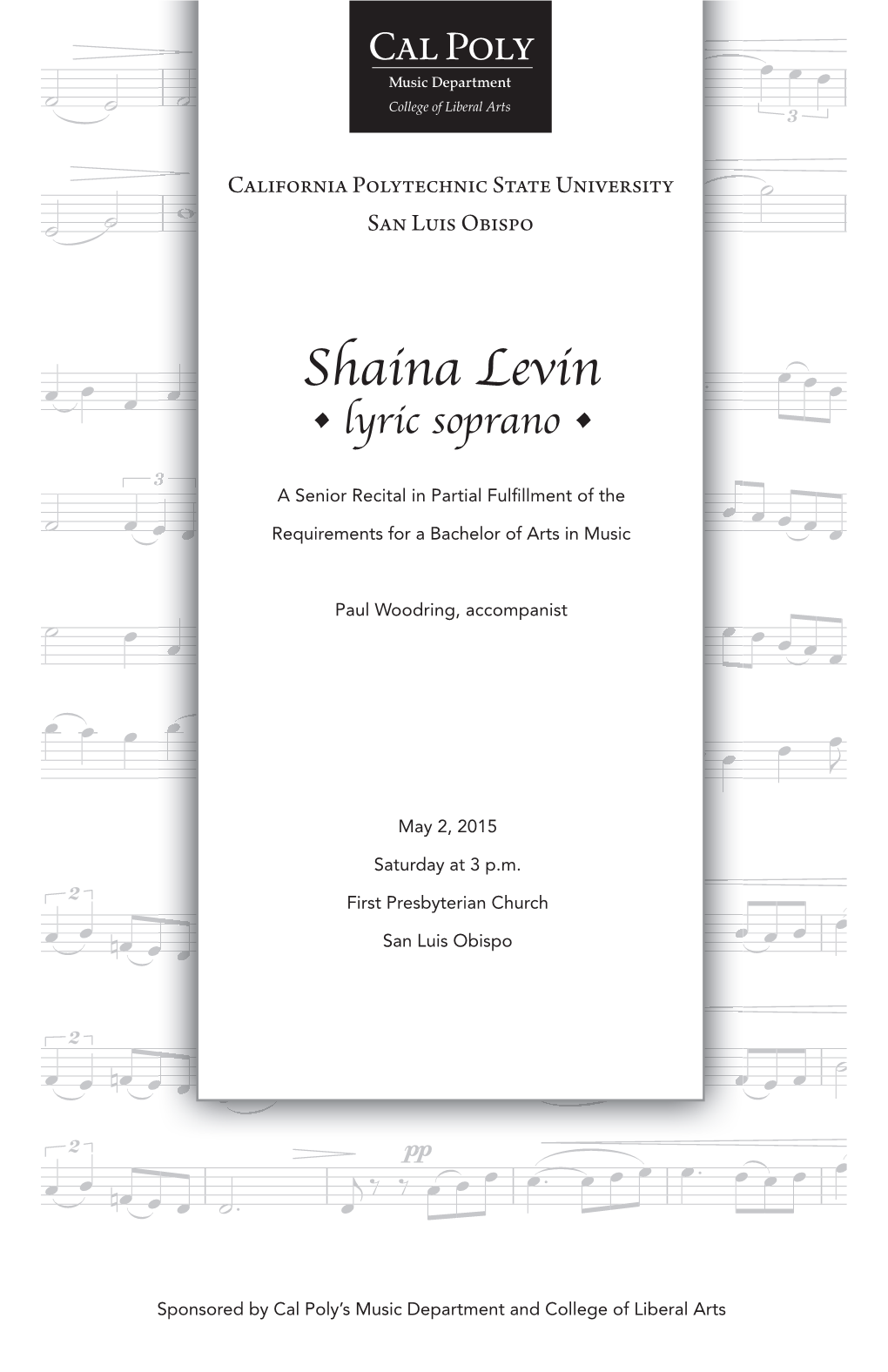 Shaina Levin • Lyric Soprano •