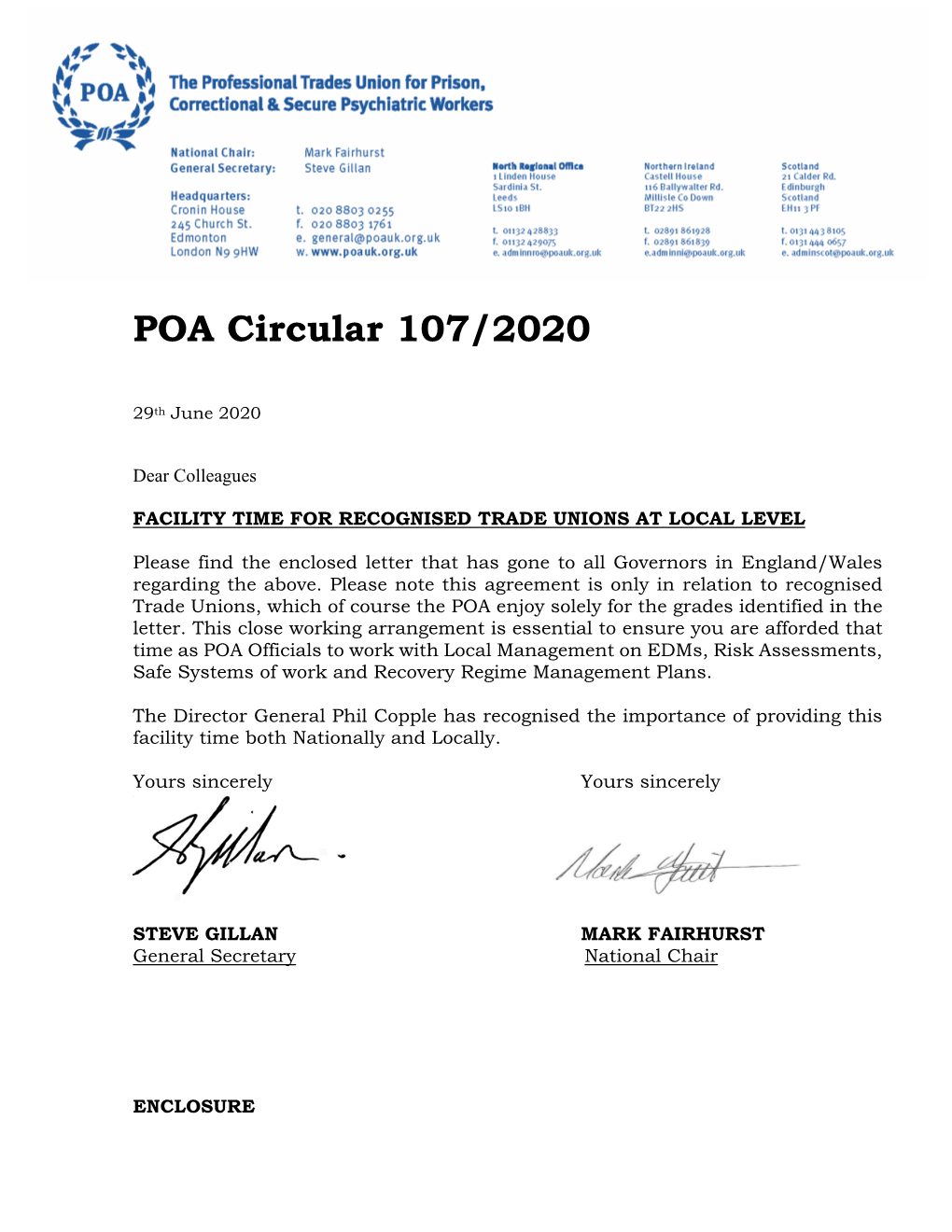 POA Circular 107/2020