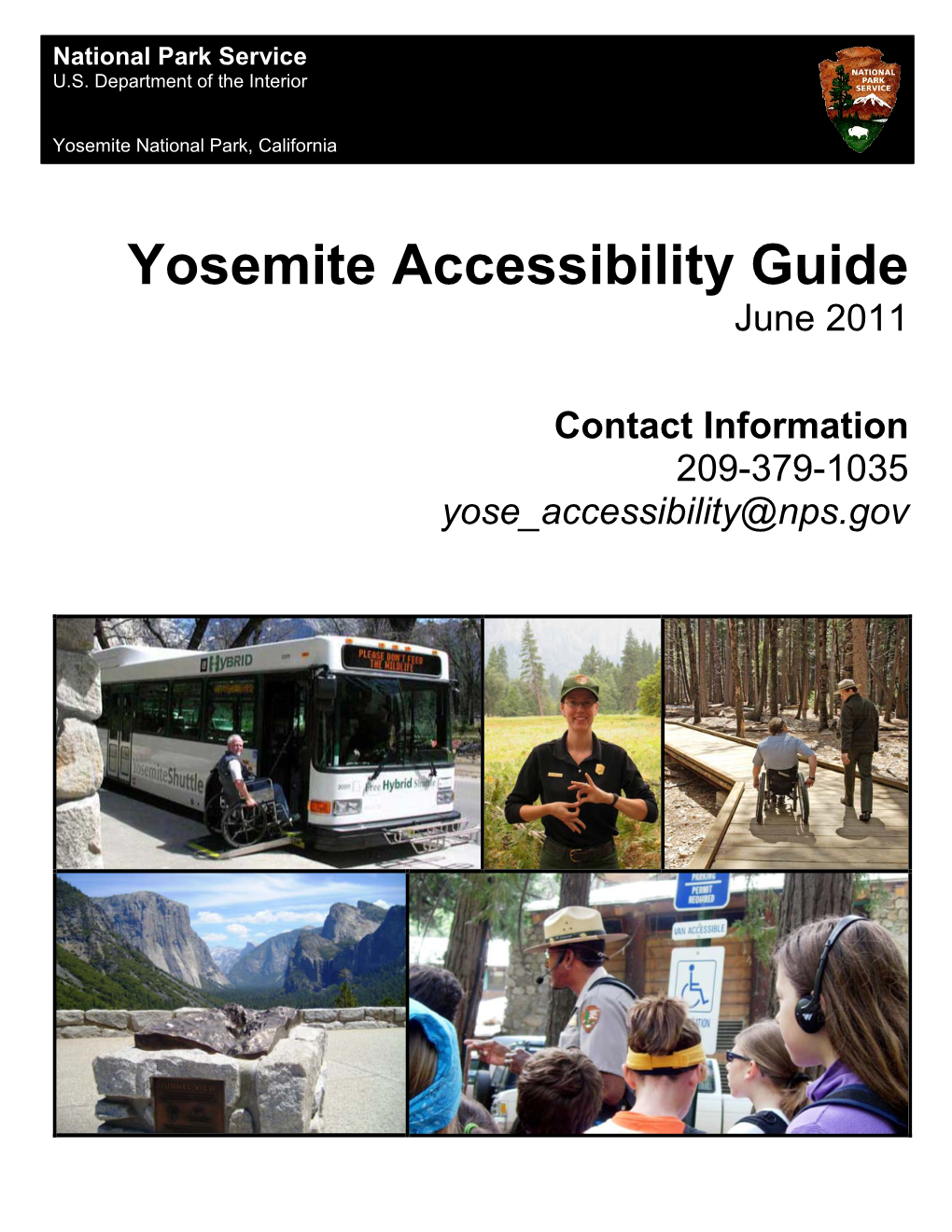 Yosemite Accessibility Guide