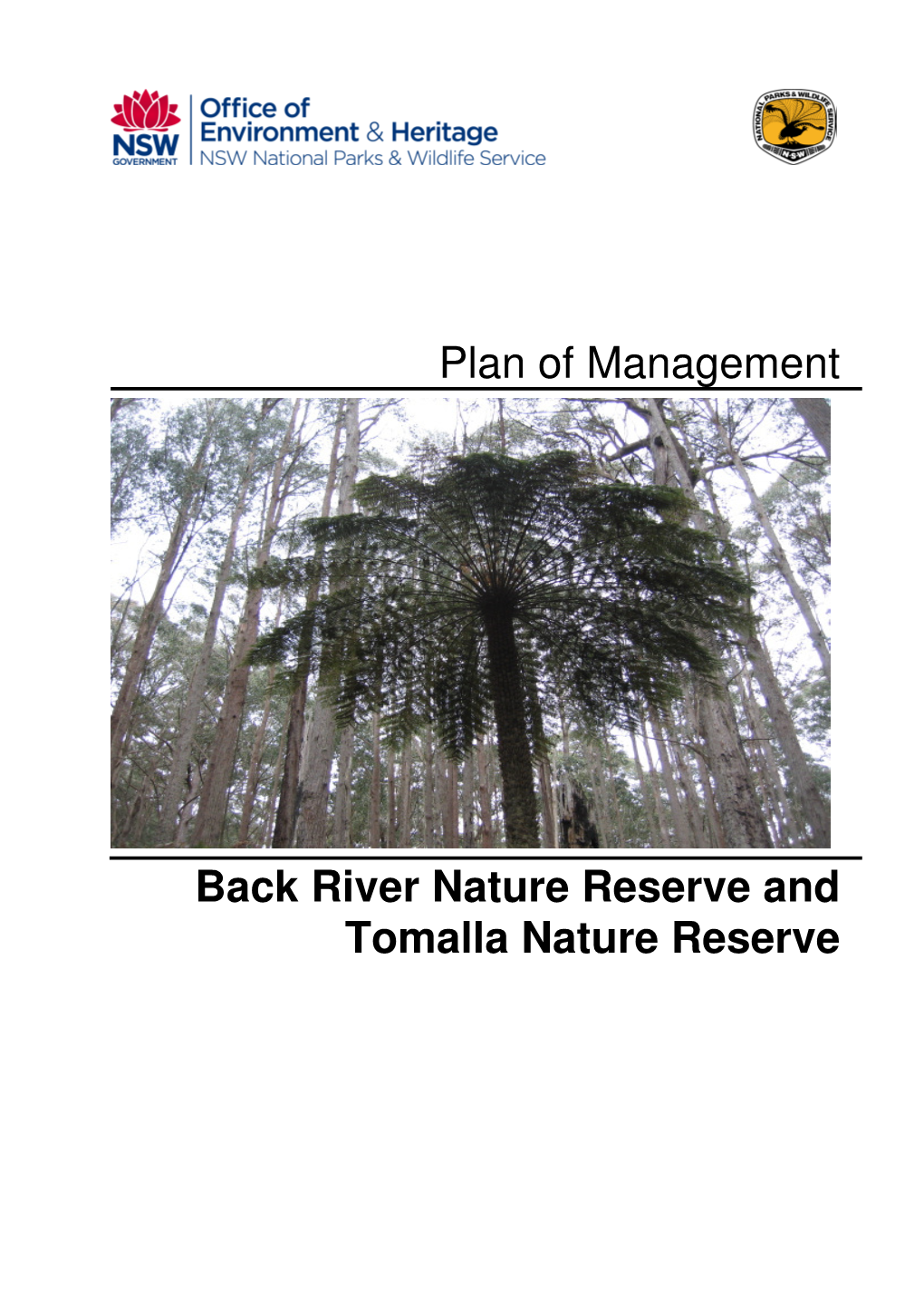 Back River and Tomalla Nature Reserves Plan of Managementdownload