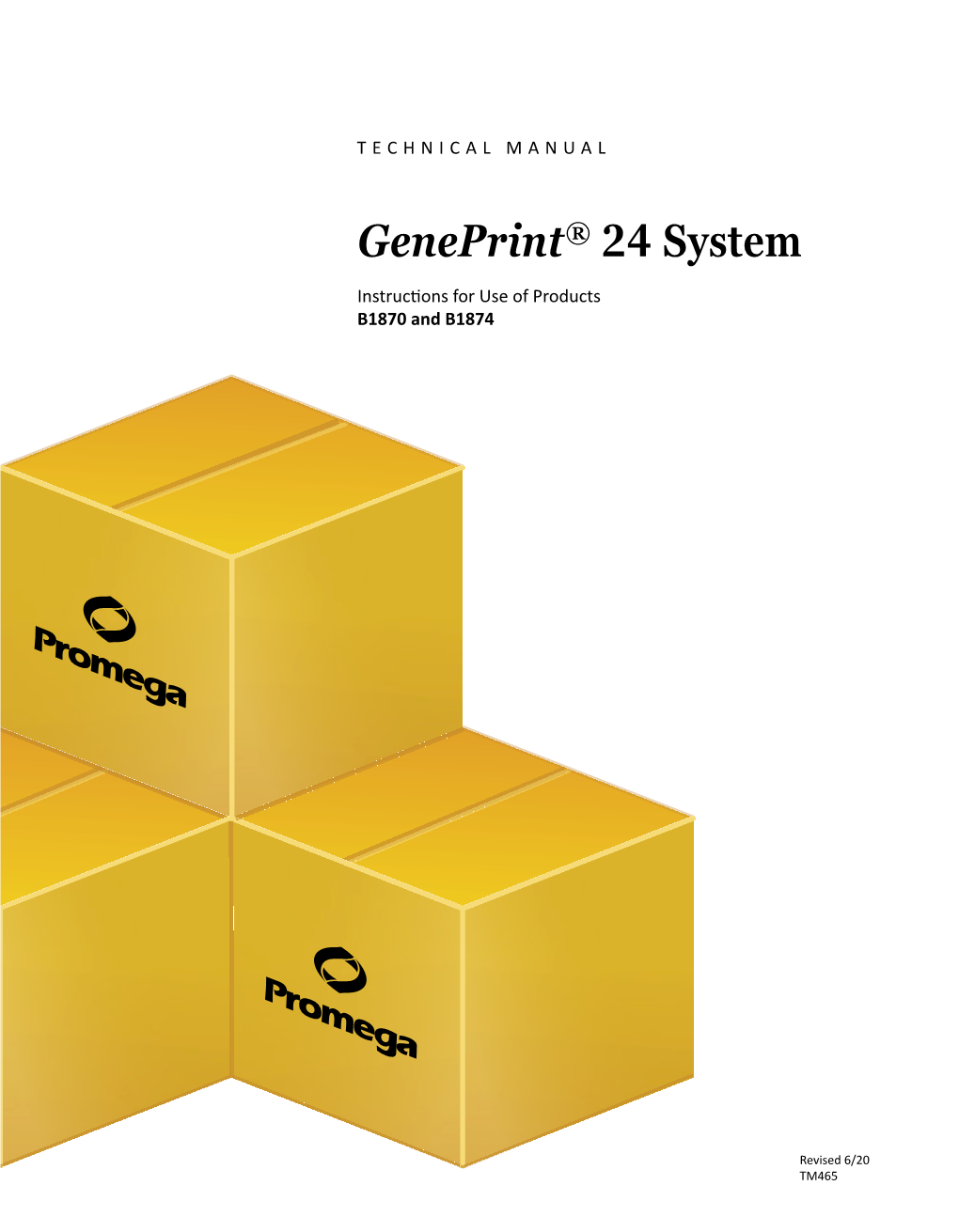 Geneprint® 24 System Technical Manual #TM465