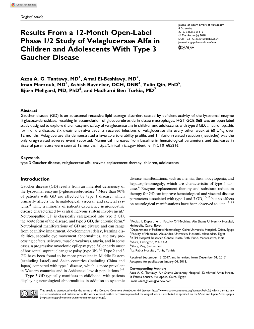 Results from a 12-Month Open-Label Phase 1/2 Study of Velaglucerase