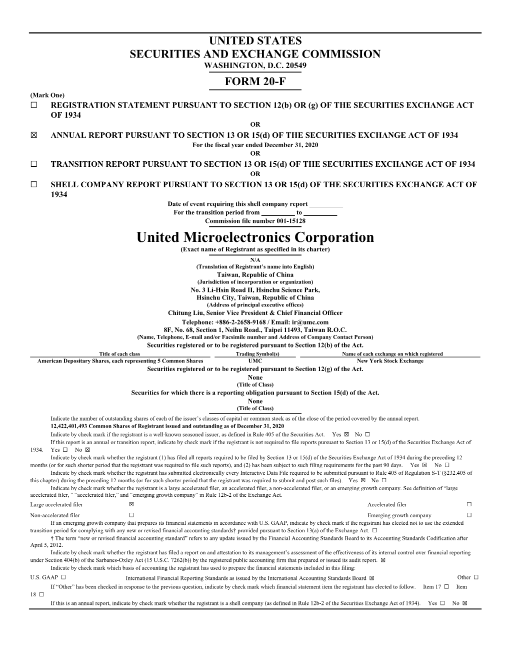 United Microelectronics Corporation