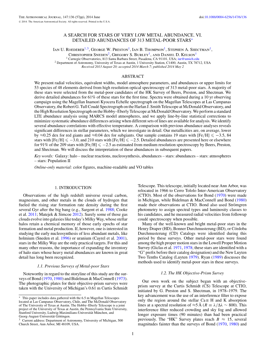 A Search for Stars of Very Low Metal Abundance. Vi. Detailed Abundances of 313 Metal-Poor Stars∗