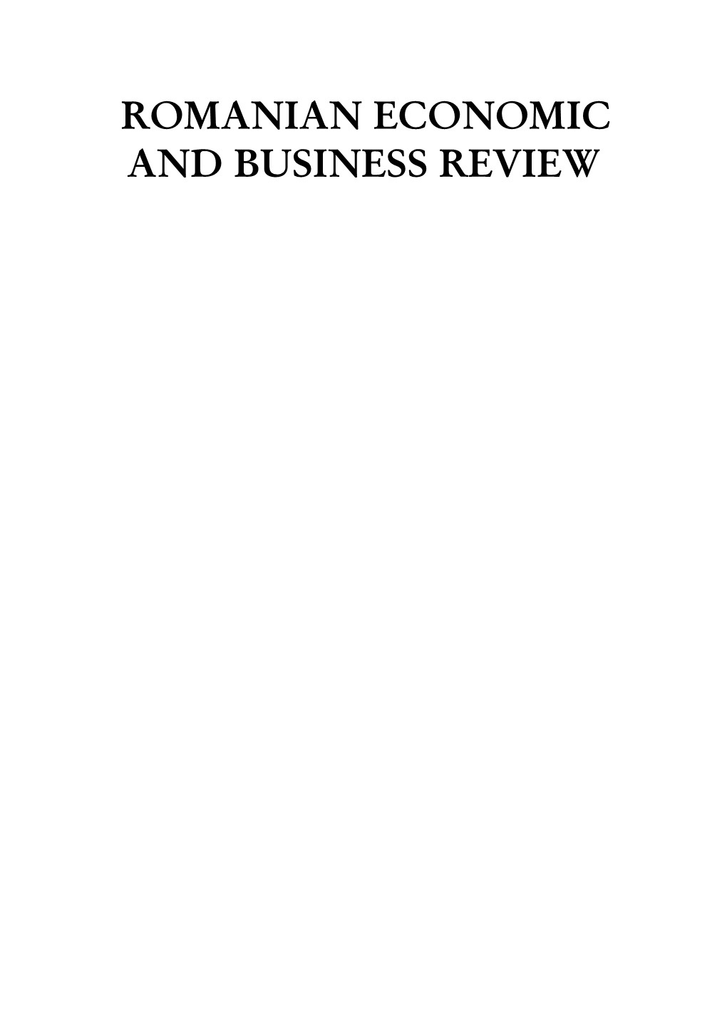 Articles That Deal with Important Issues in Economy Andras Inotai, Institute of World Economy, and Business