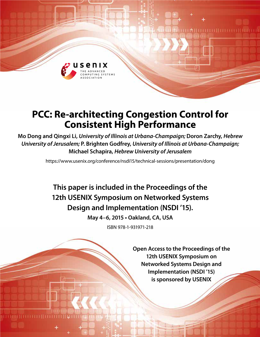 PCC: Re-Architecting Congestion Control for Consistent High Performance