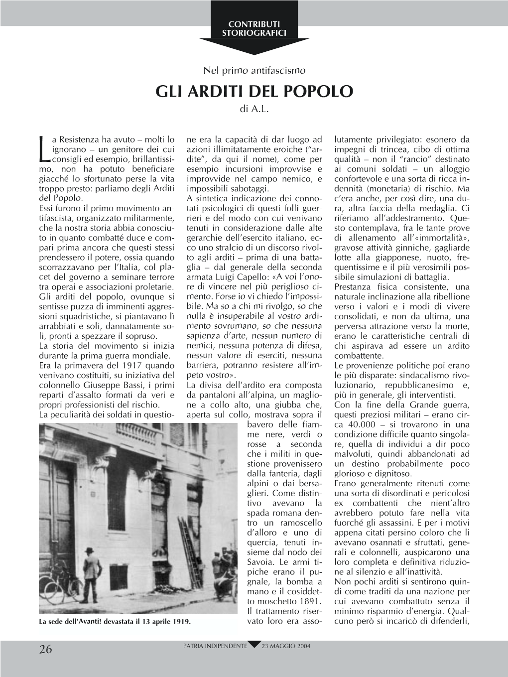 GLI ARDITI DEL POPOLO Di A.L