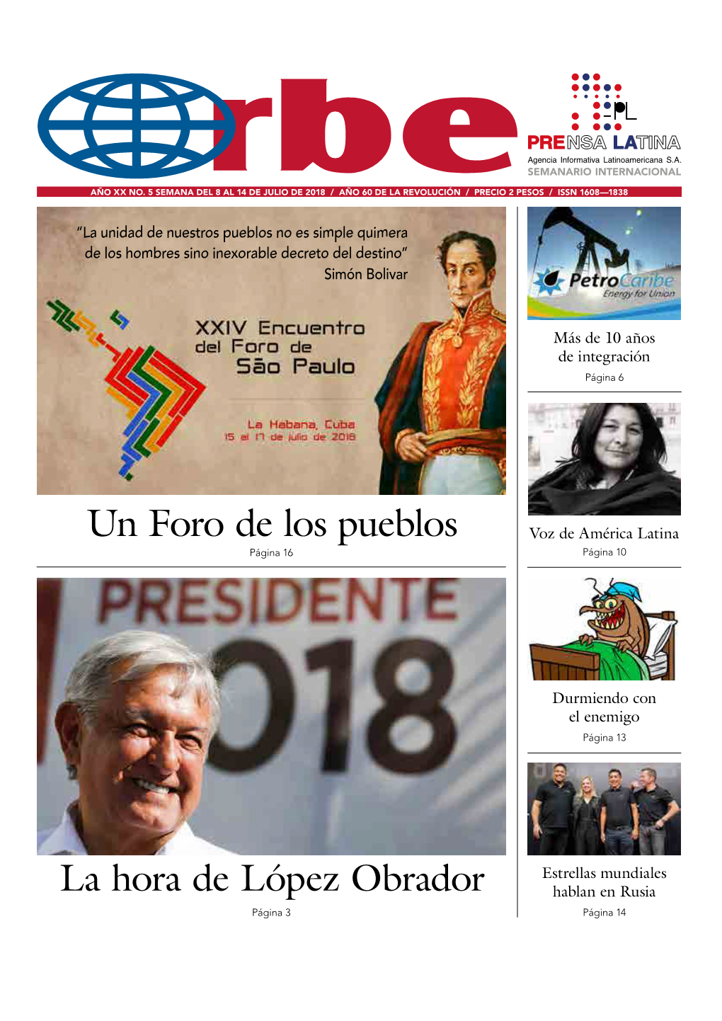 Un Foro De Los Pueblos Voz De América Latina Página 16 Página 10