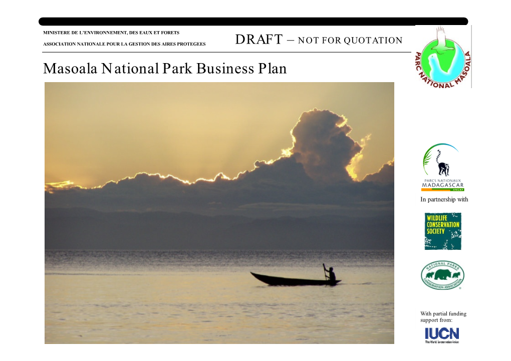 Masoala National Park Business Plan