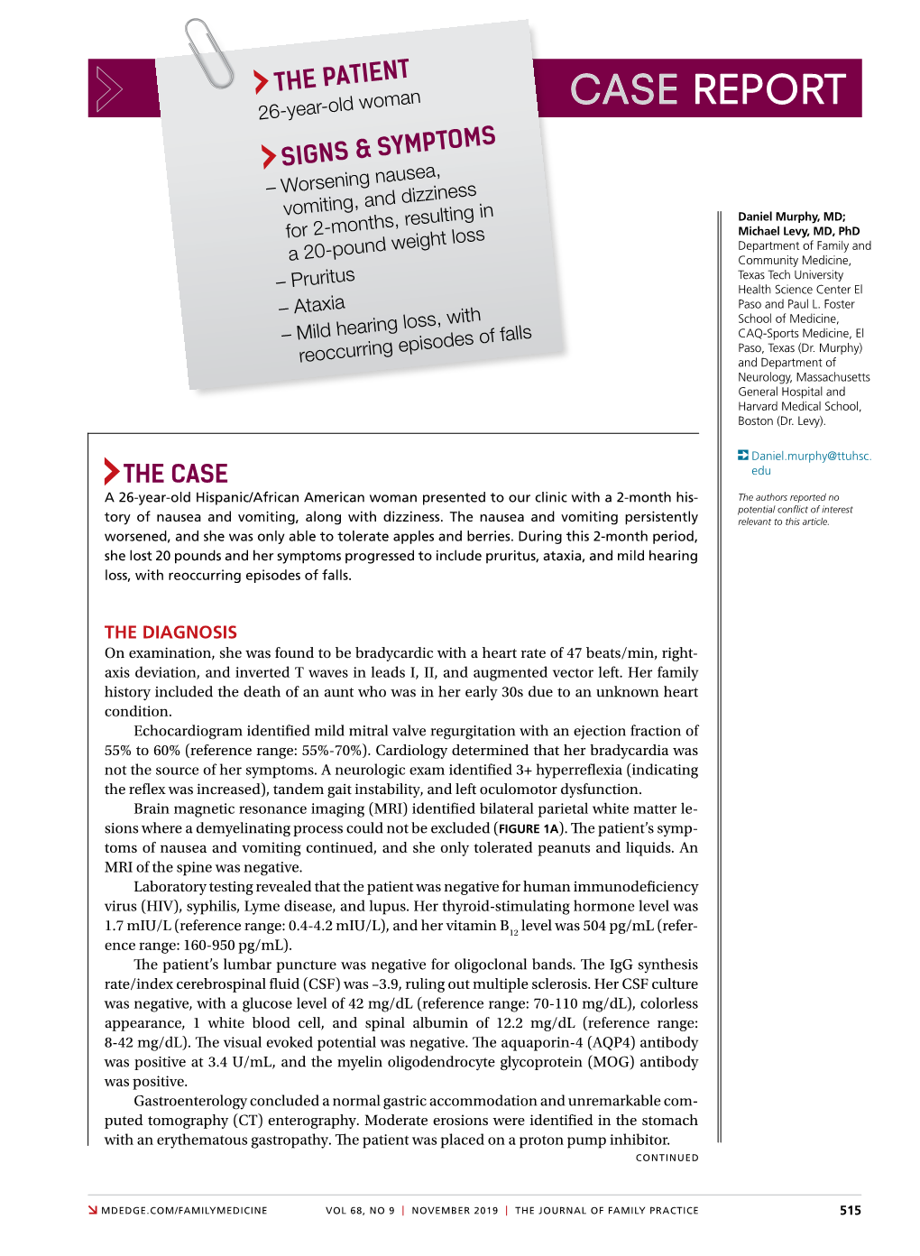 CASE REPORT 26-Year-Old Woman