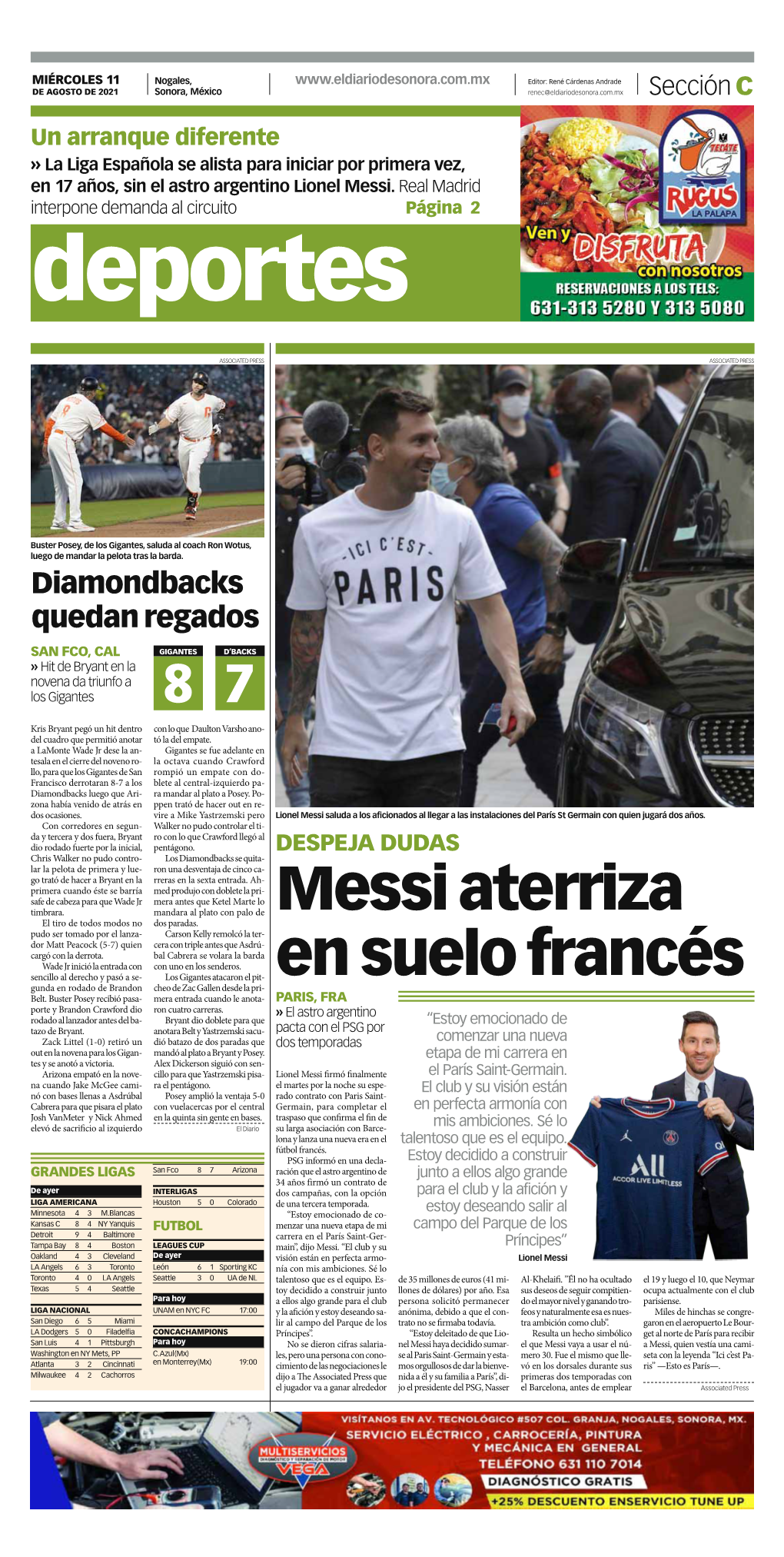 Messi Aterriza En Suelo Francés